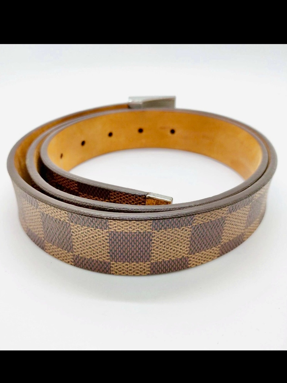 Authentic LOUIS VUITTON Damier Ebene Belt - Picture 7 of 16